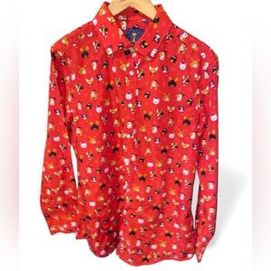 Doggy Button Up Dress Shirt